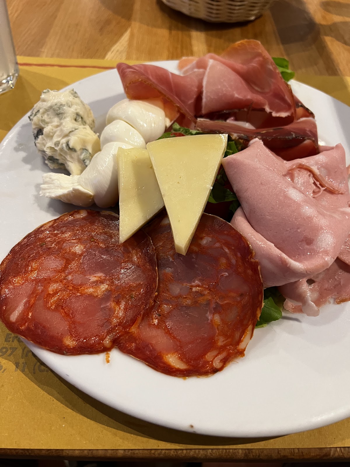 Piatto del menù Menu turistico