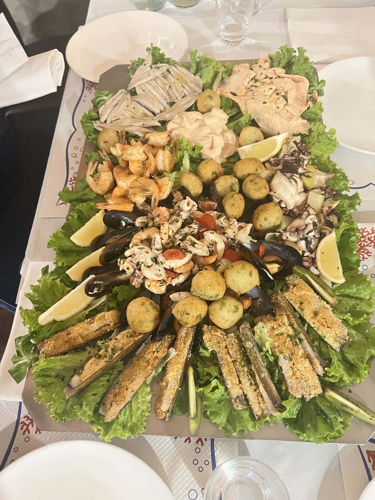 Piatto del menù Menu di Mare