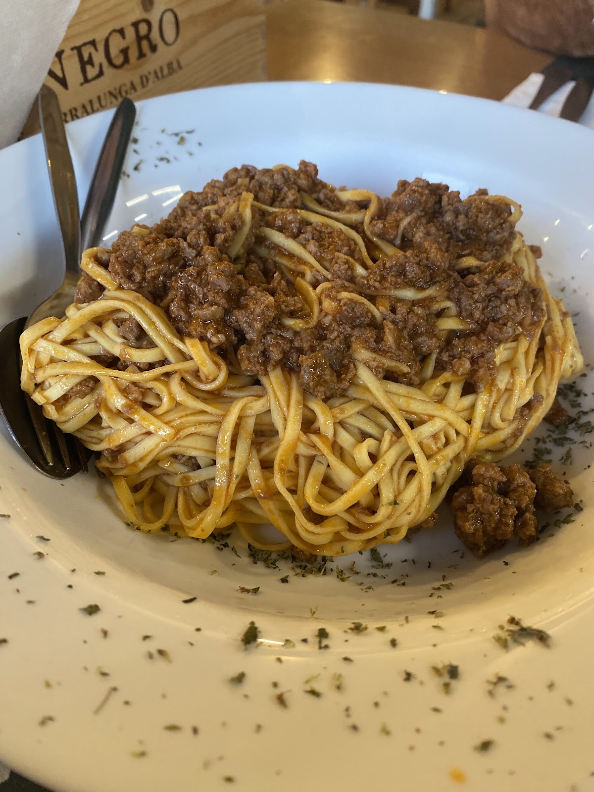 Piatto del menù Menu turistico
