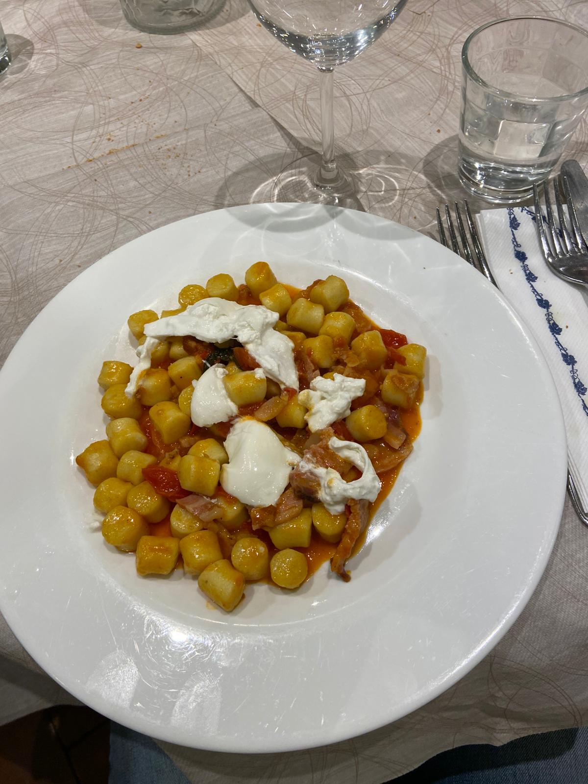 Piatto del menù Menu turistico