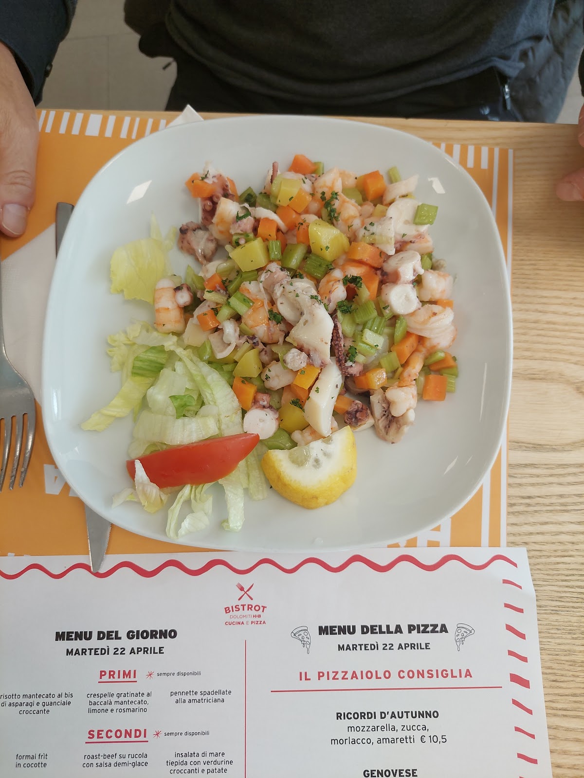 Piatto del menù Menu turistico