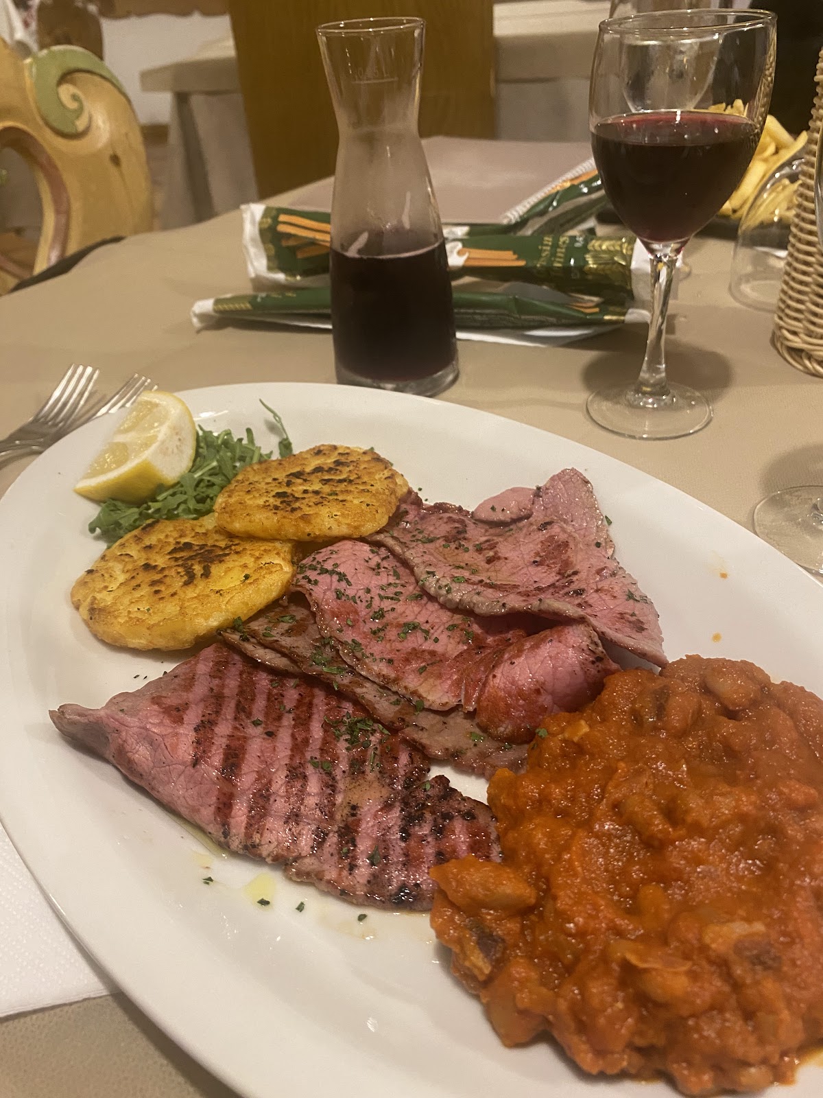 Piatto del menù Menu turistico