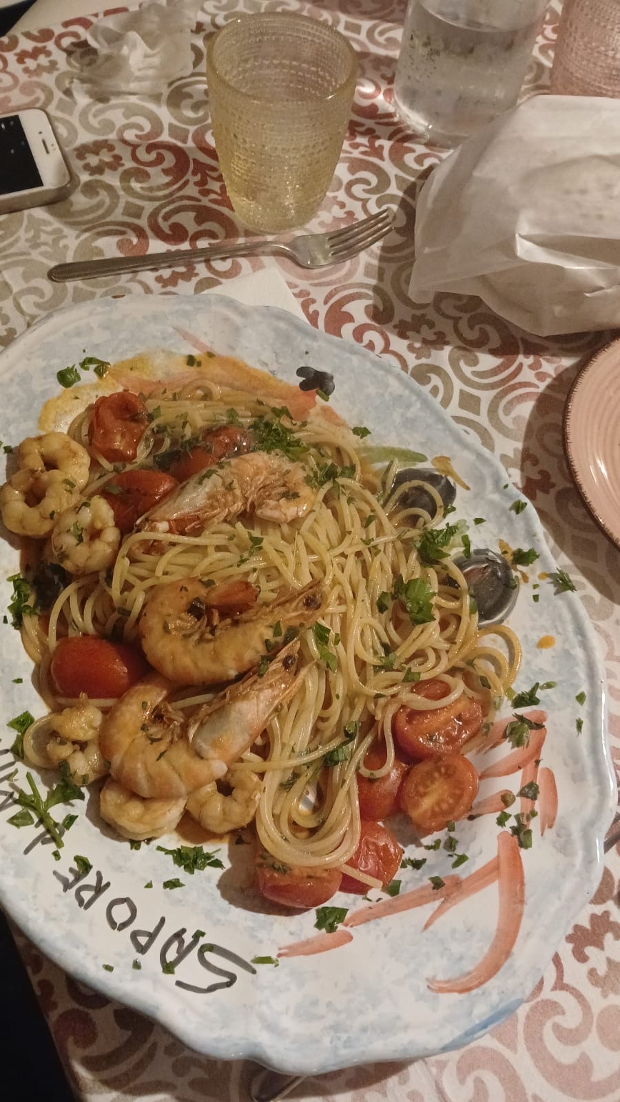 Piatto del menù Menu turistico di Mare