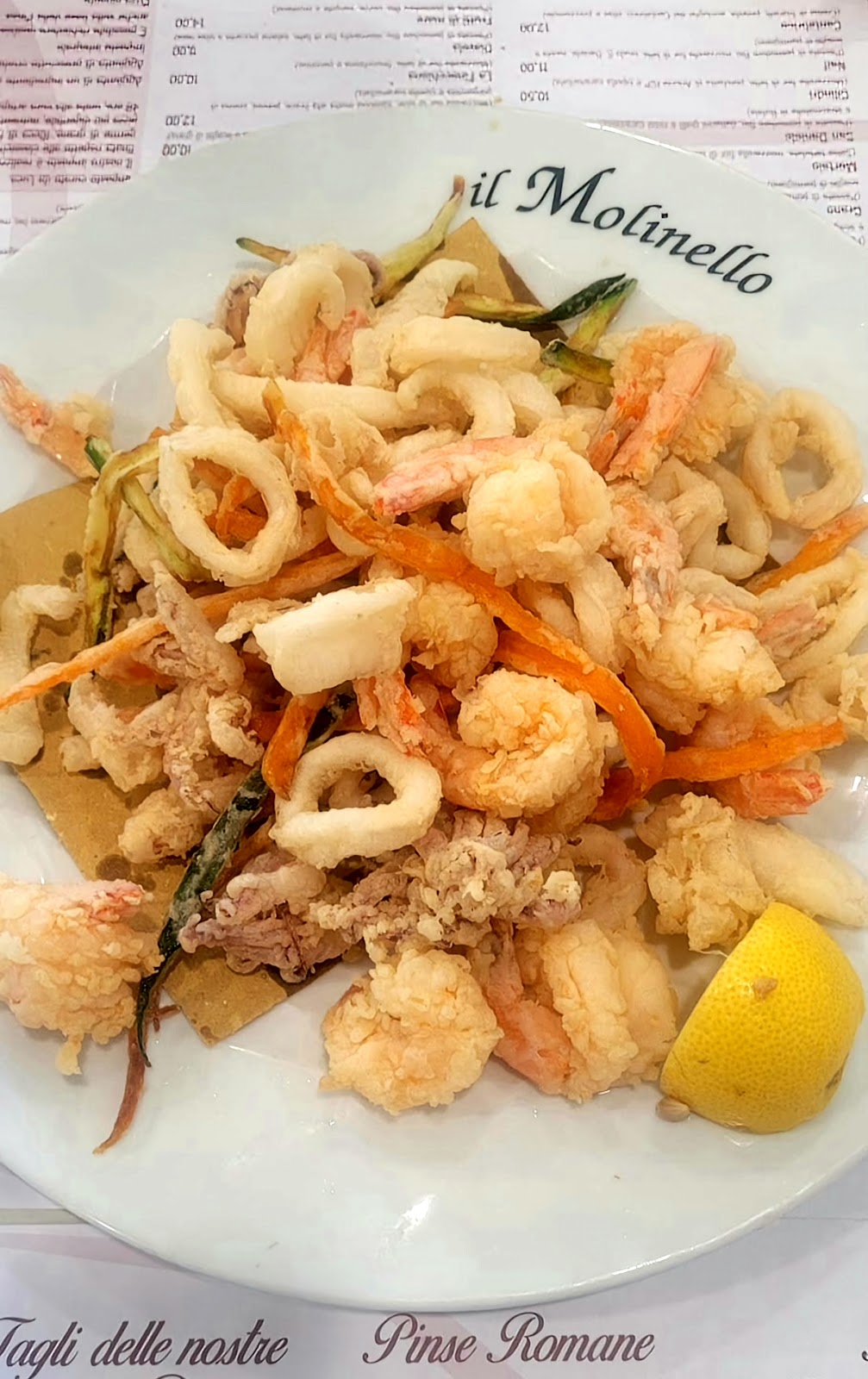 Piatto del menù Menu turistico
