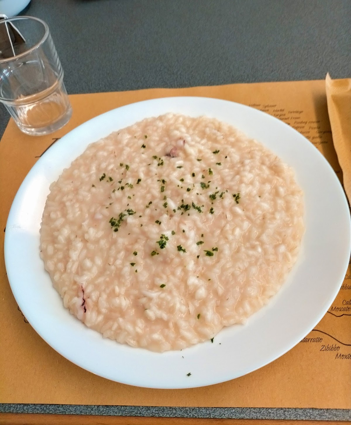 Piatto del menù Menu turistico