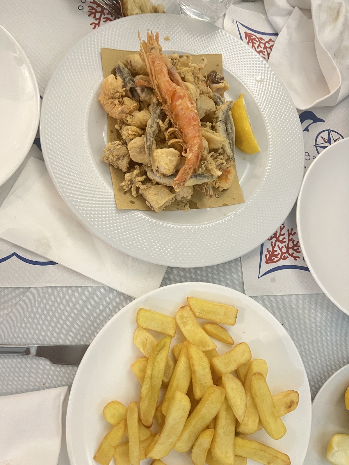 Piatto del menù Menu di Mare