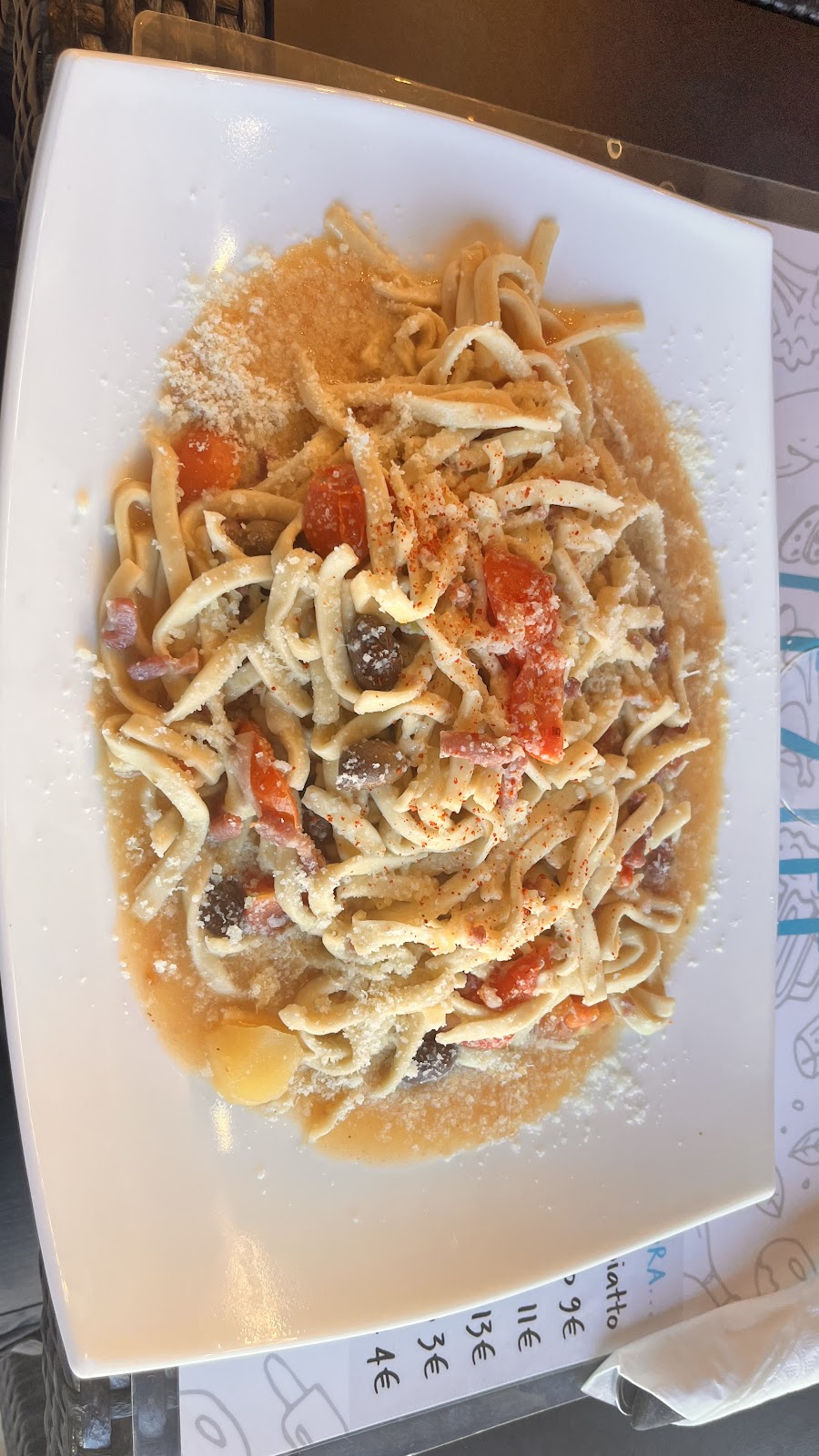 Piatto del menù Menu turistico