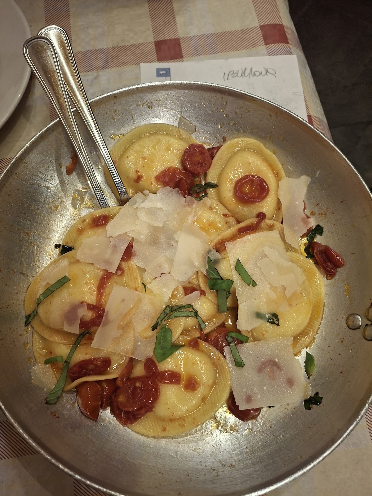 Piatto del menù Menu turistico