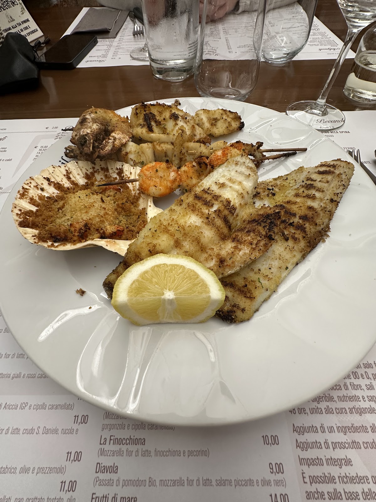 Piatto del menù Menu turistico