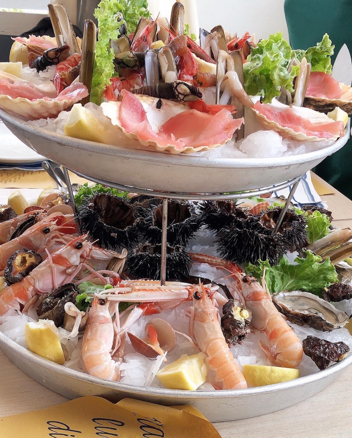 Piatto del menù Menu di Mare