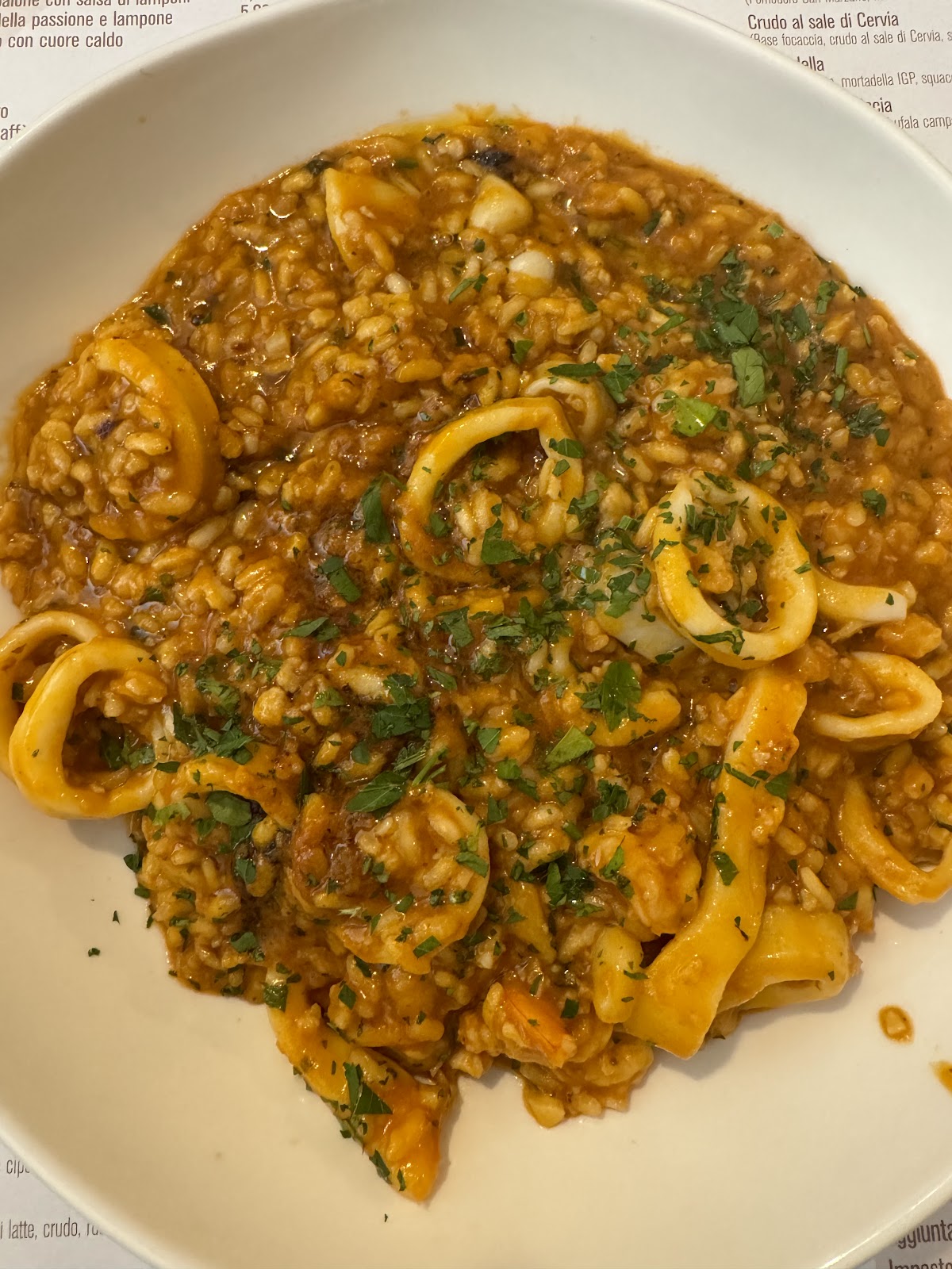 Piatto del menù Menu turistico
