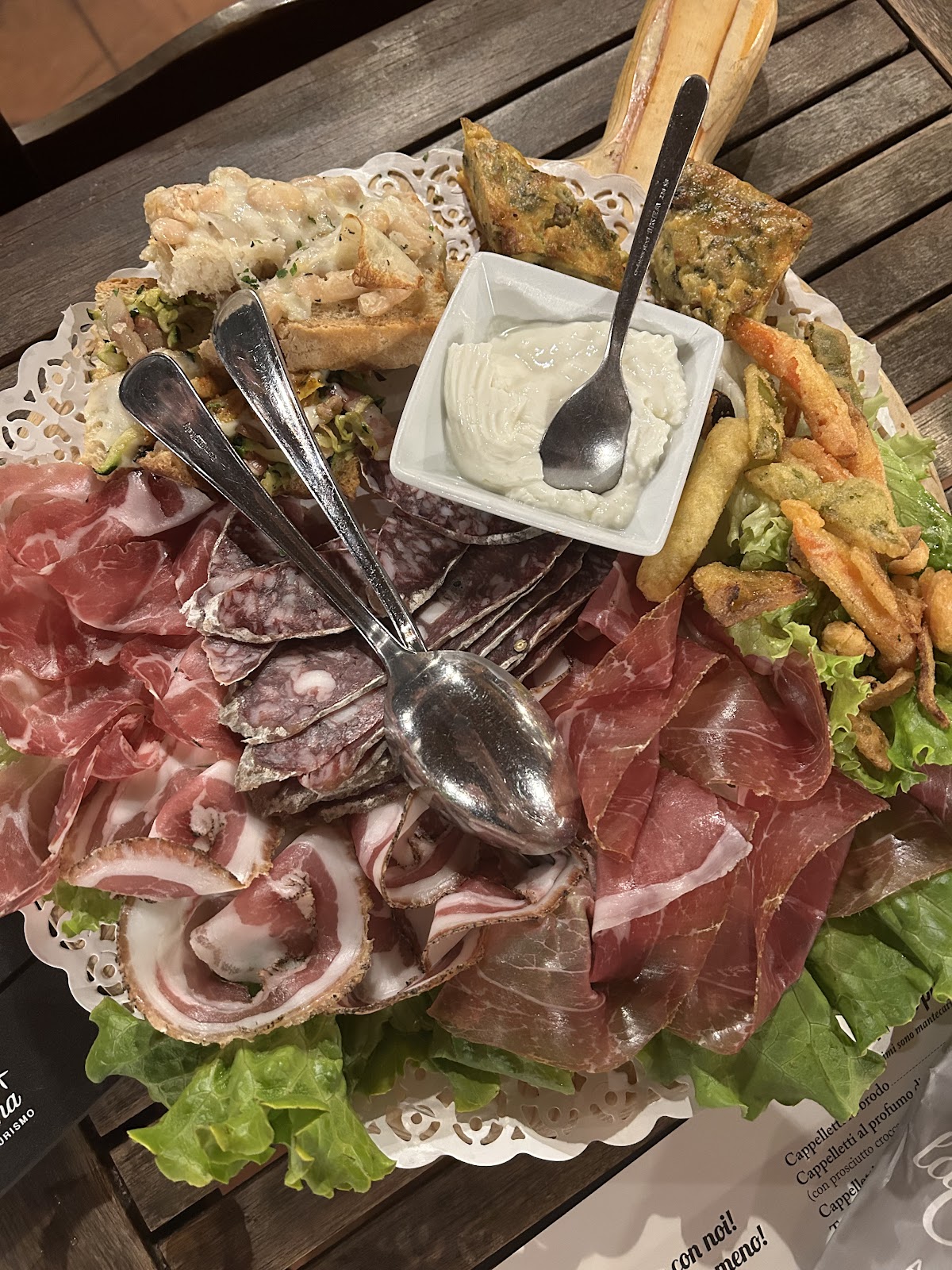 Piatto del menù Menu turistico