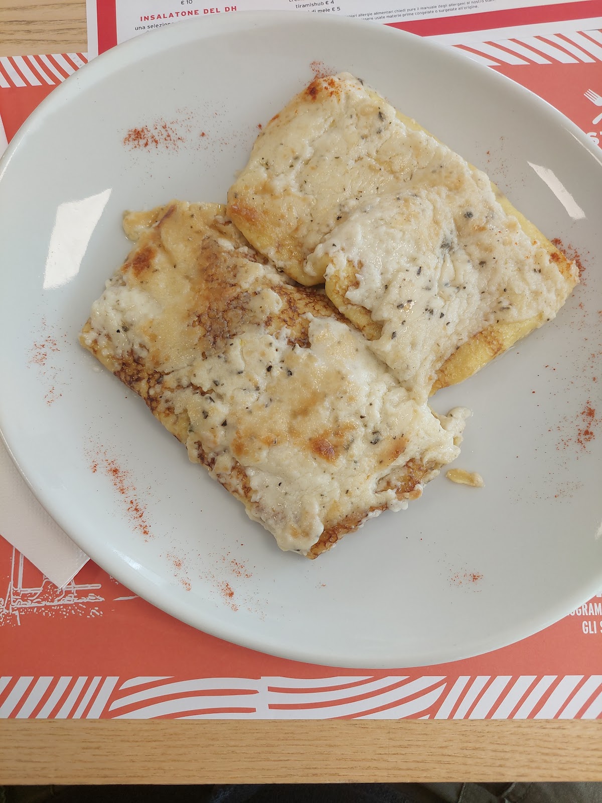Piatto del menù Menu turistico
