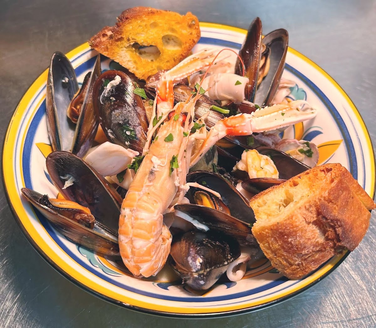 Piatto del menù Menu di Mare