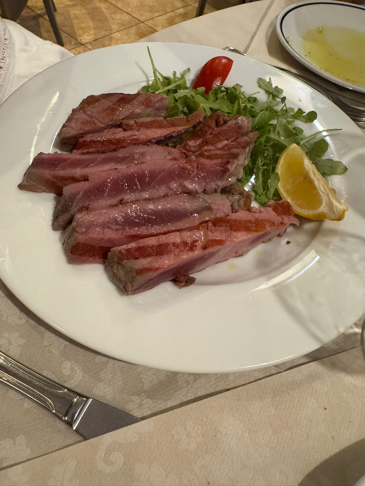 Piatto del menù Menu turistico