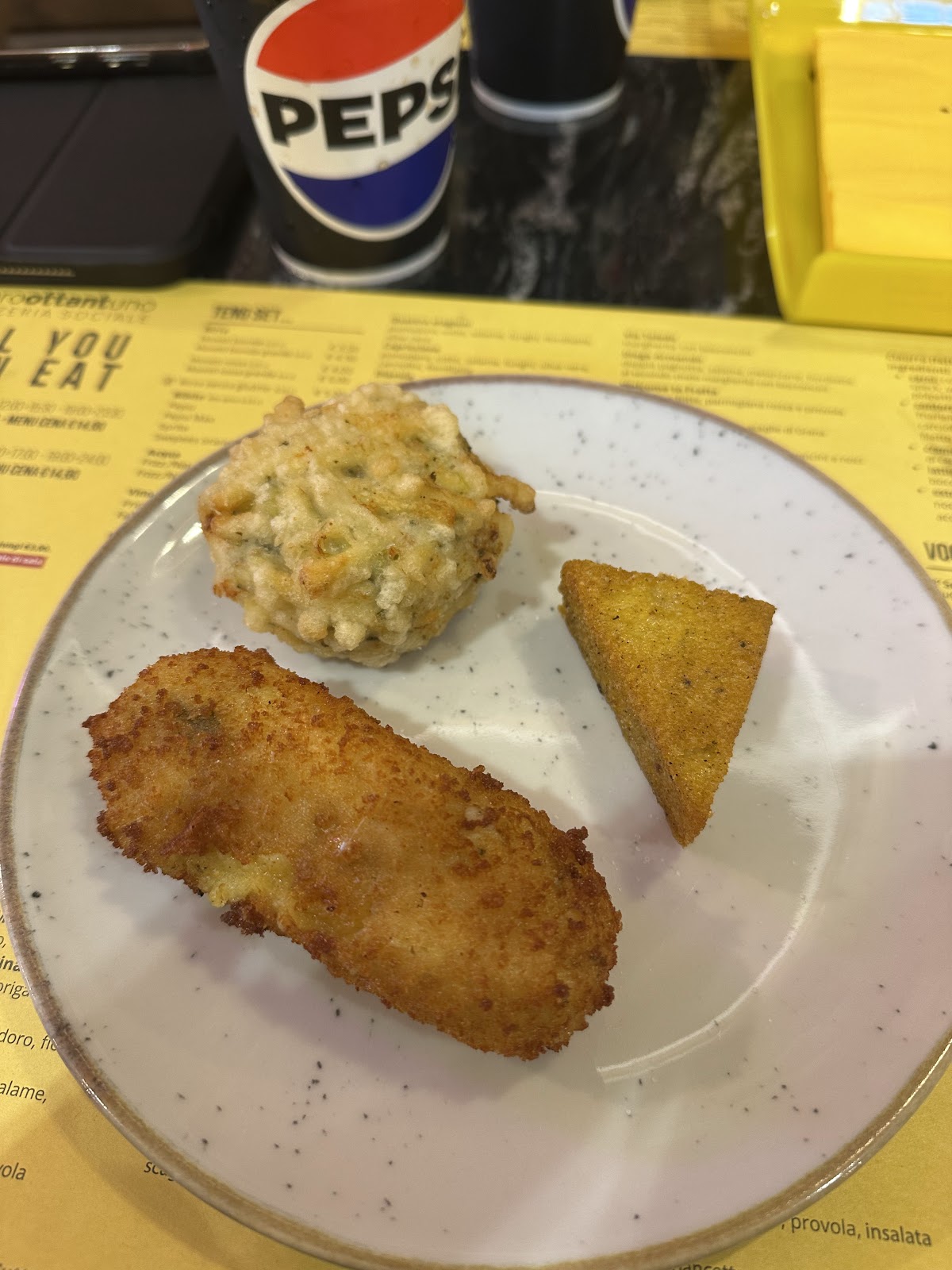 Piatto del menù Menu turistico